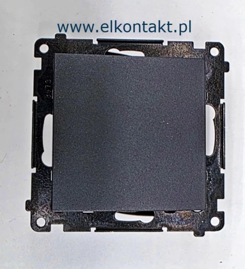 Simon 55 Łącznik jednobiegunowy (moduł) 10 AX, 250 V~, szybkozłącza Czarny mat TW1.01/149