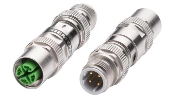 Adapter przejściówka Industrial Ethernet CAT5E wtyczka M12 kod. D żeński/M12 kod. X męski 6GK1901-0DE20-6AA0
