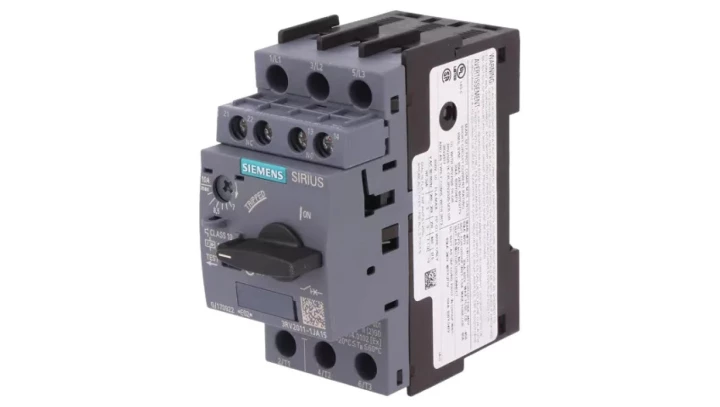 Wyłącznik silnikowy 3P 4,5kW 7-10A 1Z 1R S00 3RV2011-1JA15