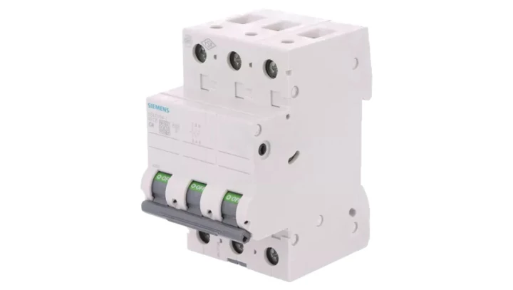 Wyłącznik nadprądowy 3P C 4A 6kA AC 5SL6304-7