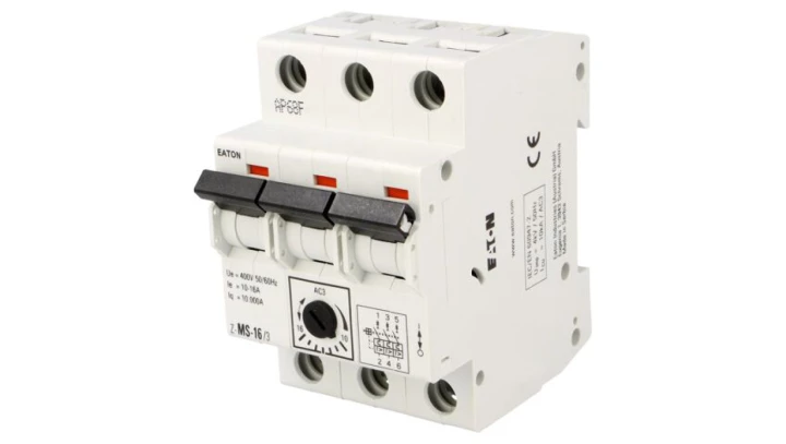 Z-MS-16/3 Wyłącznik silnikowy 12,5kW 220...440VAC na szynę DIN 10...16A