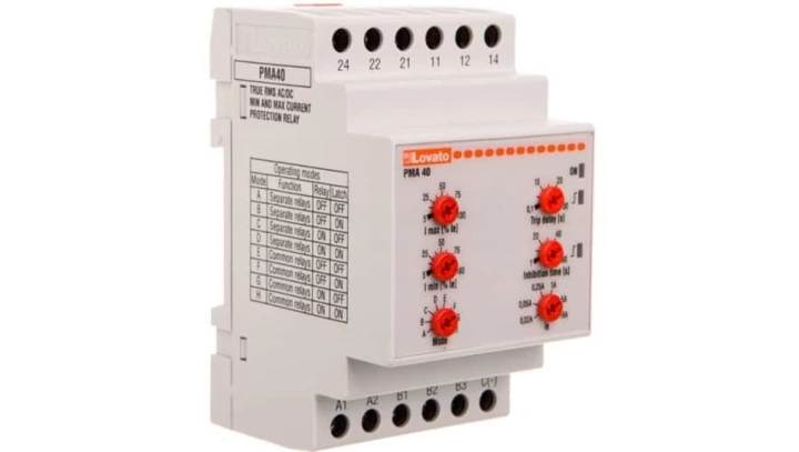 Przekaźnik nadzoru prądu minimalnego i maksymalnego AC/DC PMA40240