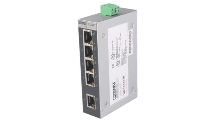 Ethernetowy Switch przemysłowy 5 portów RJ45 10/100Mb/s autokros na szynę DIN FL SWITCH SFNB 5TX