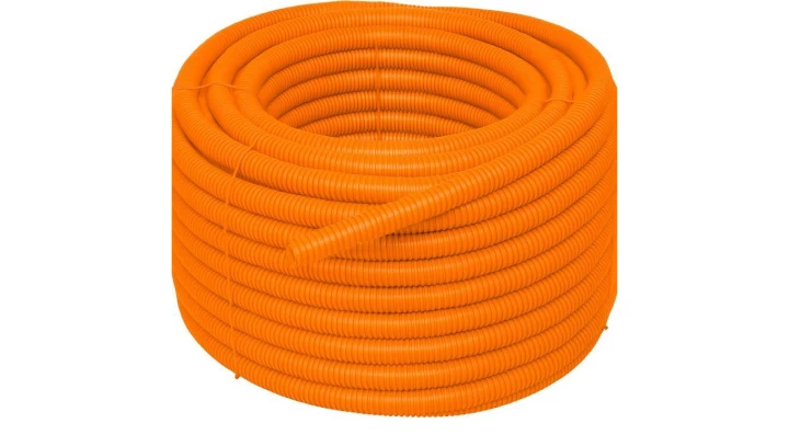 Rura karbowana 320N do zalewania betonem bezhalogenowa z pilotem i smarowaniem fi 50/42 ECTP1250T /25m/