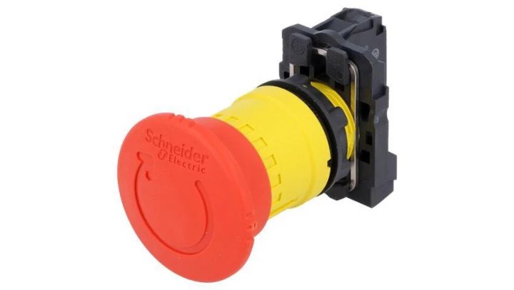 Przycisk bezpieczeństwa 22mm 0R 1R STOP przez obrót XB5AS8442
