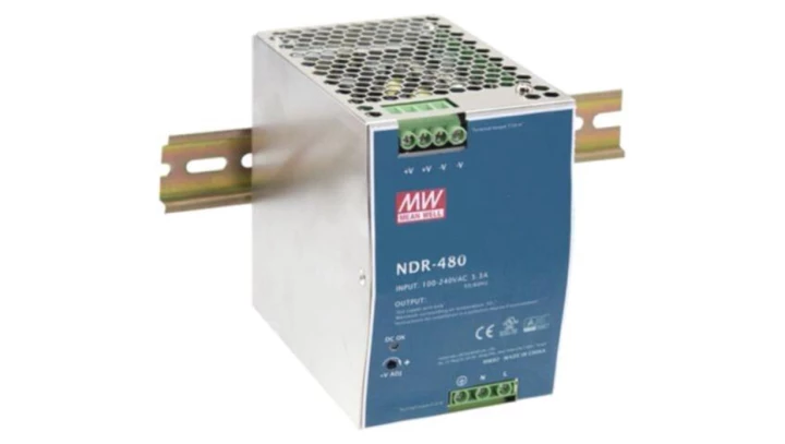 Zasilacz impulsowy AC/DC na szynę DIN 480W 90-264VAC Uwyj 24VDC 20A PFC aktywne NDR-480-24, 1-29ILAQ