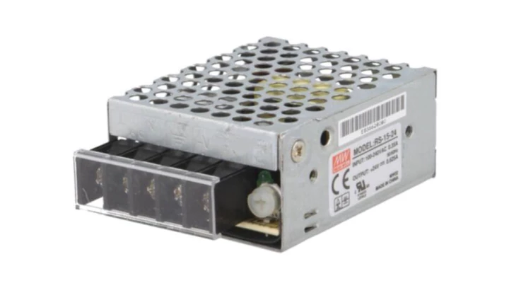 Zasilacz do montażu wewnętrznego 24V 0,625A 15W RS-15-24