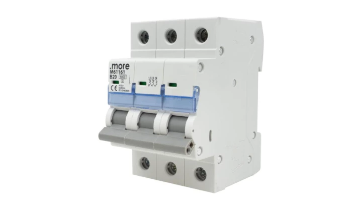 WYŁĄCZNIK NADPRĄDOWY 6kA 3P B20A