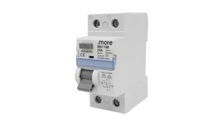 WYŁĄCZNIK RÓŻNICOWOPRĄDOWY AC 6kA 2P 25A 30mA