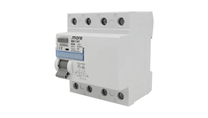 WYŁĄCZNIK RÓŻNICOWOPRĄDOWY A 6kA 4P 63A 30mA