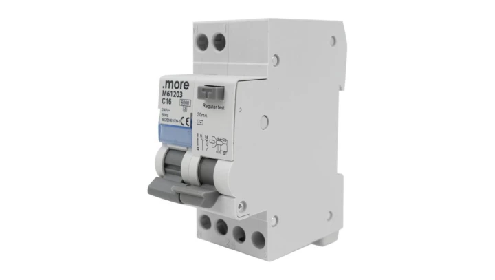 Wyłącznik różnicowo-prądowy z członem nadprądowym 1P+N C16A 30mA typAC