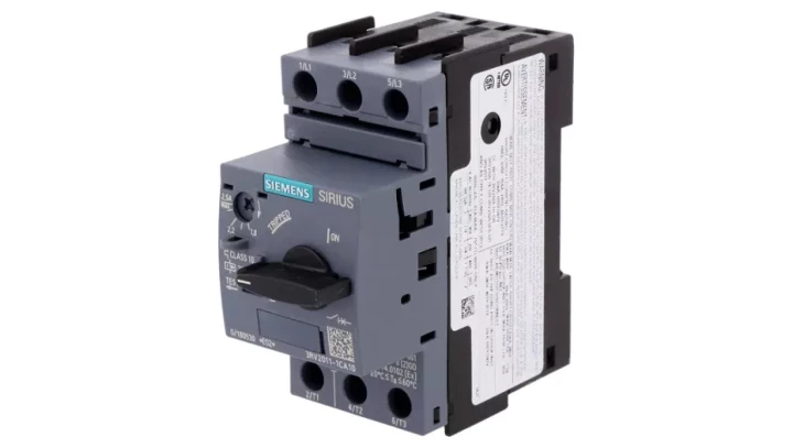 Wyłącznik silnikowy 3P 0,75kW 1,8-2,5A S00 3RV2011-1CA10