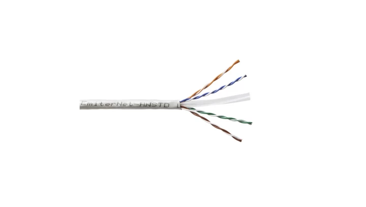 Kabel Emiter Net UTP (U/UTP) kat.6 450MHz drut standard PVC szary K/EMITERNET-UTP6PVC-STD /305m/