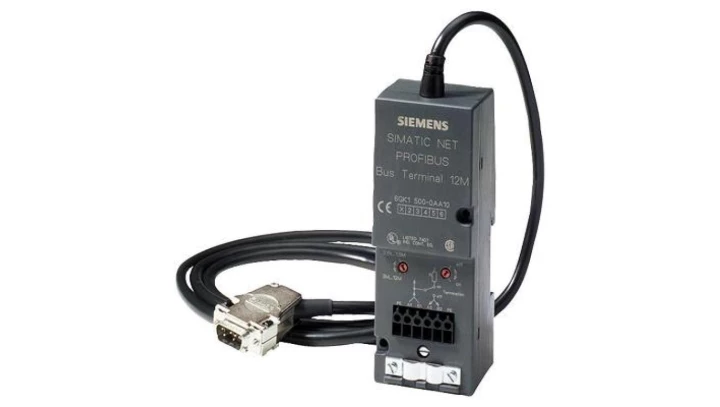 Zacisk magistrali 12 M dla PROFIBUS, Kabel wtykowy 1,5 m 6GK1500-0AA10