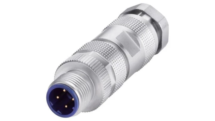 Wtyczka IE M12 PLUG PRO M12 (kodowanie D), metalowa, dla SCALANCE X208 PRO i ET 200 PRO PN. paczka 8 szt., 6GK1901-0DB10-6AA8