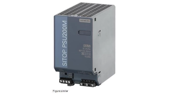 SITOP PSU200M PLUS 5 A STABILIZED POWER SUPPLY INPUT: AC 120-230/230-500 V OUTPUT: 24 V DC/5 A OPTION FOR WITH6EP1333-3BA10-8AC0