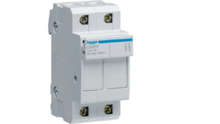 Podstawa bezpiecznikowa modułowa PV 2P 10x38mm 32A 1000V DC L502PV