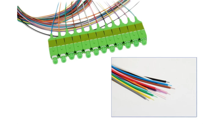 Pigtaile SC/APC, LSZH, 1m, G.657, 0.9mm, Full colour