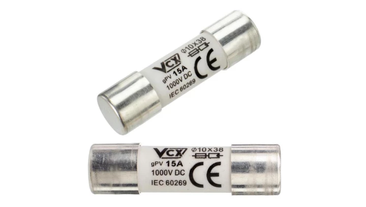 Wkładka bezpiecznikowa cylindryczna topikowa gPV 10x38 15A 1000V DC / CF-10-15A