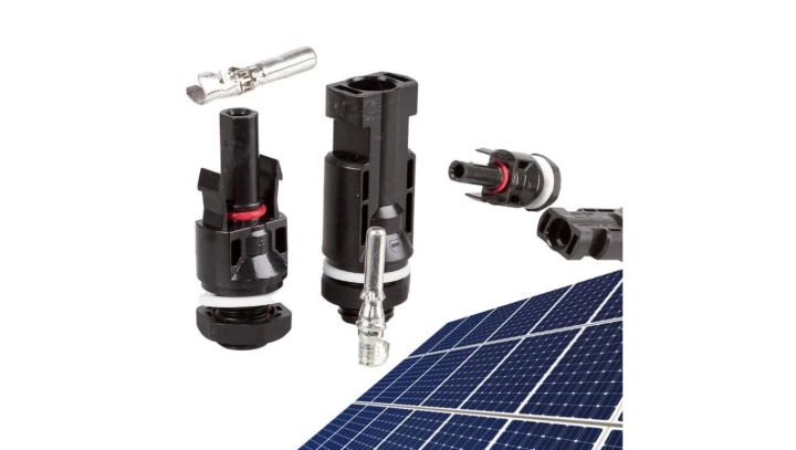 Złącze solarne typu MC4 do rozdzielnic , Konektor na przewód 4-6mm2 IP67 /Komplet (wtyk + gniazdo)/