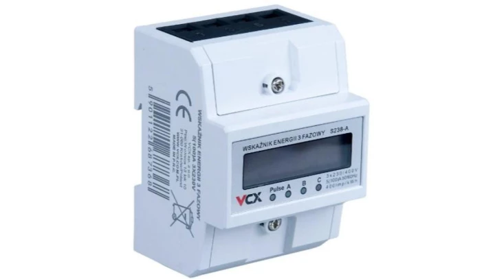 Licznik trójfazowy energii elektrycznej 3-FAZ podlicznik energii prądu 5(100)A