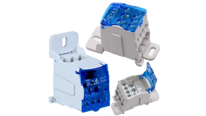 Blok rozdzielczy 80A Mostek łączeniowy UKK80 na szynę