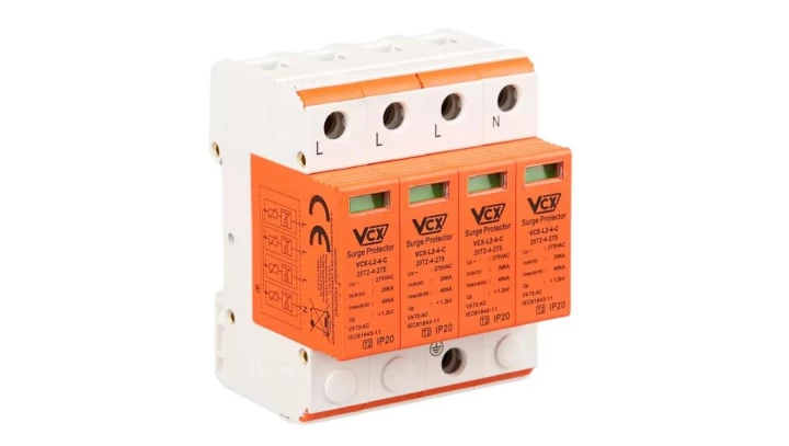 Ogranicznik przepięć C T2 4P 20kA 1,2kV VCXC4P