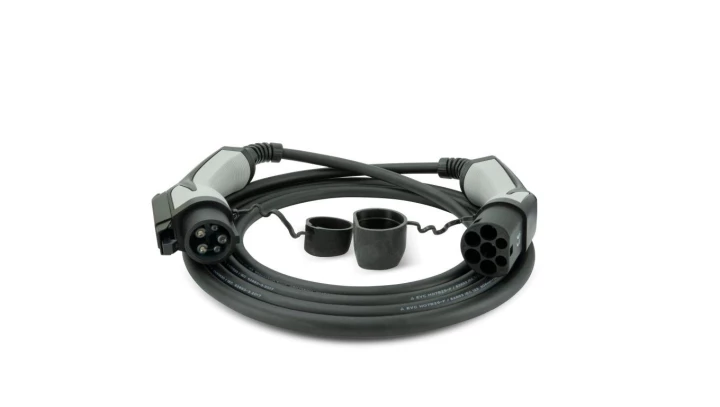 Przewód ładowania 7,2kW/32A/1f Type2-Type1(samochód) 5m LED