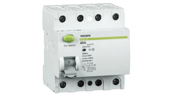 Wyłącznik różnicowoprądowy 4P 40A 0,1A typ A Ex9L-H 108366