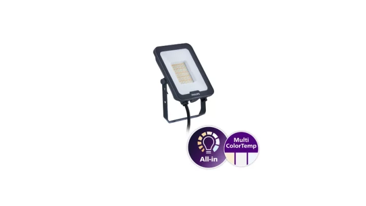 Projektor LED BVP167 LED60/830_40_65 all-in-one 50W 5500lm/6000lm 3000K/4000K/6500K symetryczny 911401874386