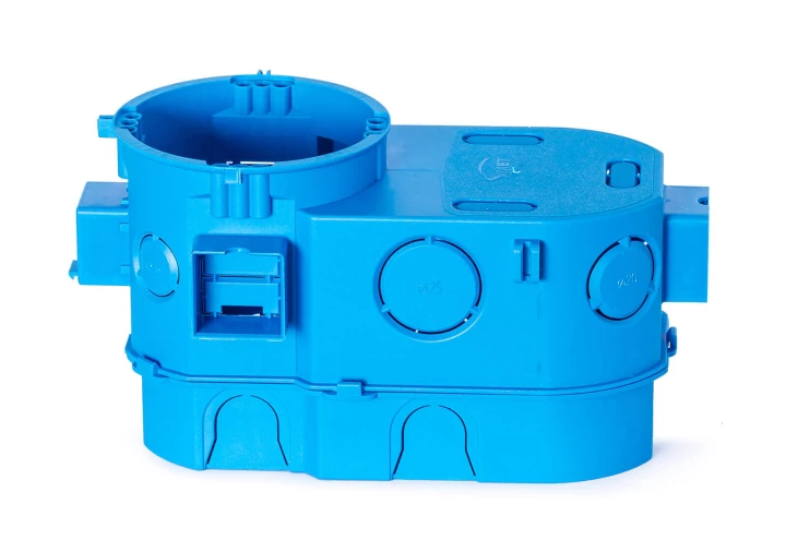 Puszka podtynkowa podwójna 60mm głęboka niebieska SE2x60G 34159203 /5szt./