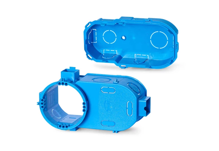 Puszka podtynkowa podwójna 60mm głęboka niebieska SE2x60G 34159203 /5szt./