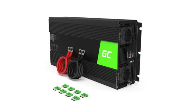Przetwornica napięcia Inwerter Green Cell 24V na 230V 500W/1000W Modyfikowana sinusoida