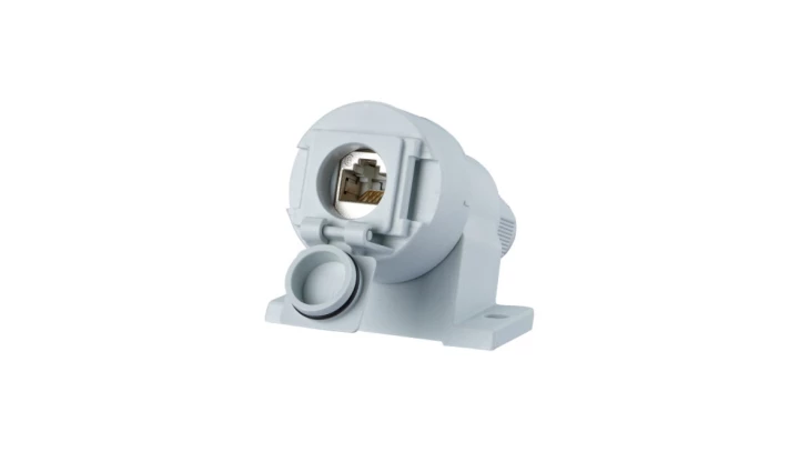 Gniazdo przemysłowe E-DAT INDUSTRY IP67 v6 AP 1xPORT KAT.6a METZ CONNECT 1309510003-E