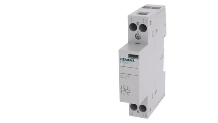 INSTA contactor with 1 NO contact and 1 NC contact Contact for 230 V AC, 400V 20A Control 230 V AC 5TT5801-0