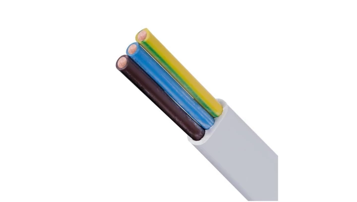 Przewód EL-Instal HP+ 750 3x2,5 żo płaski biały 450/750V bezhalogenowy B2ca /100m/