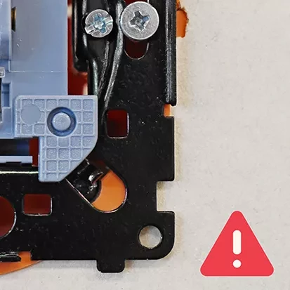 Simon 55 Przycisk podwójny zwierny bez pikt. – osobne podśw. dla klawiszy (moduł) 10 AX, szybkozłącza Czarny mat TP2L2.01/149