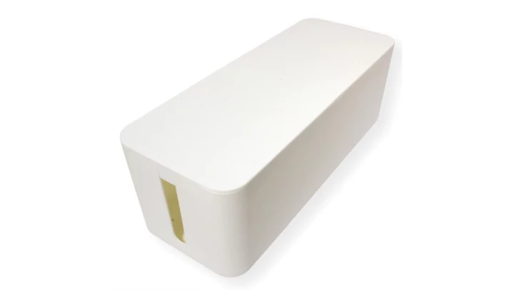 Duży organizer pojemnik na kable, listwy, ładowarki 407 x 157 x 133.5 mm CABLE BOX biały