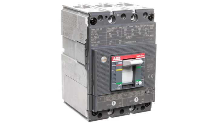 Wyłącznik mocy 3P 50A 50kA XT2S 160 z wyzwalaczem TMA 50-500 3p F F 1SDA067555R1