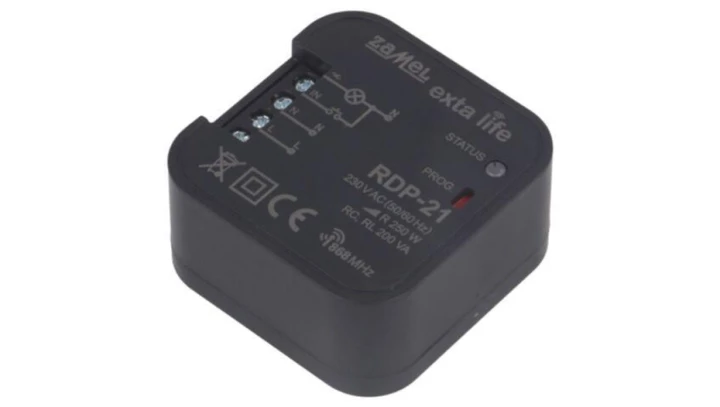 RDP-21 Ściemniacz bezprzewodowy, dopuszkowy, 230VAC, IP20