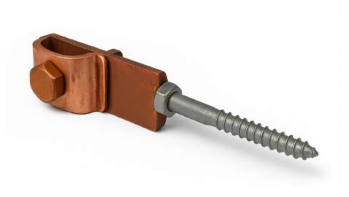 Podpora zwodu do ściany gwint 50mm miedziana