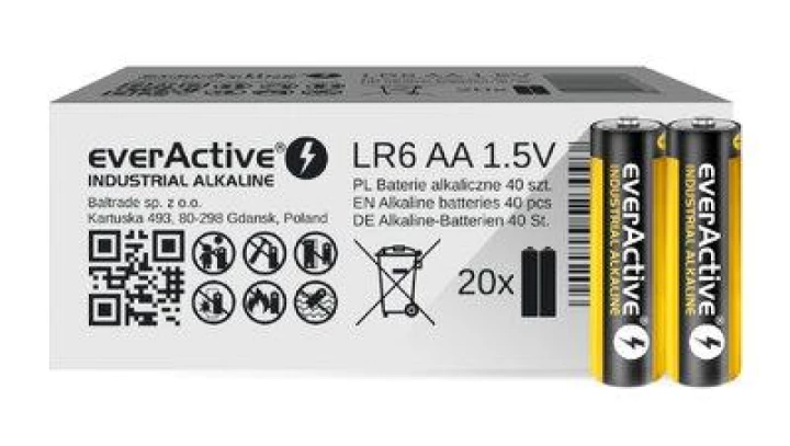 Zestaw baterii AA everActive EVLR6S2IK (x 40)