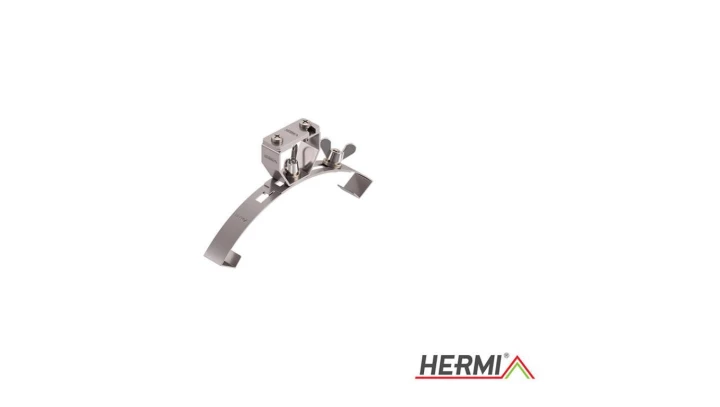 Podpora przewodu płaskiego 20x3 na gąsior L-180mm, stal nierdzewna