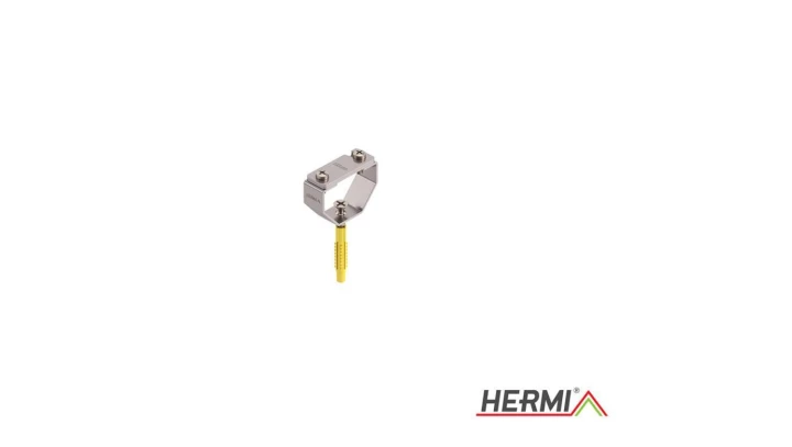 Podpora bednarki do ściany, gwint 5cm, stal nierdzewna