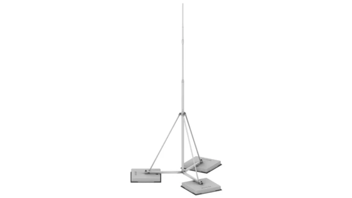 Maszt 3m ocynkowany ze śrubami regulacyjnymi (do 6 st.)