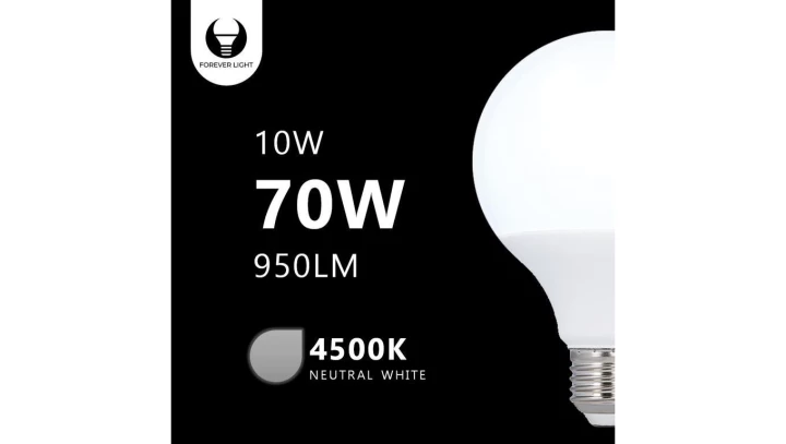 Żarówka LED E27 G95 10W 230V 4500K Forever Light