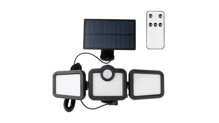 Lampa solarna LED SUNARI FLS-04 108*SMD PIR 8W 600lm 6000K 2400mAh Li-Ion Forever Light RTV100325