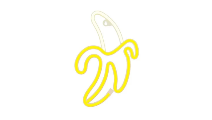 Neon LED BANAN biały żółty Bat + USB FLNE10 Forever Light