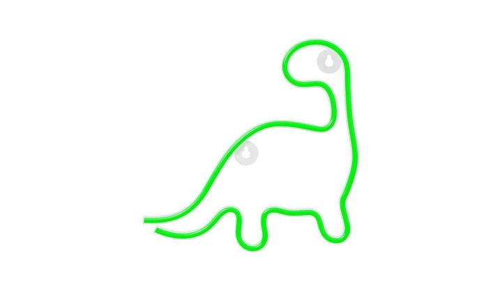 Neon LED DINOZAUR zielony NNE01 Neolia