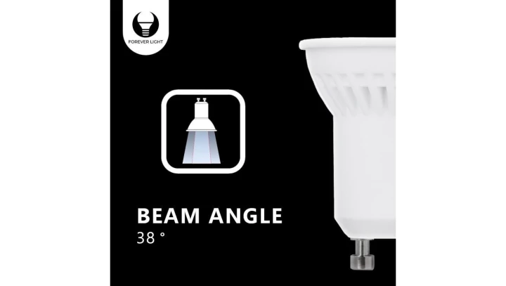 Żarówka LED GU10 MR11 3W 230V 4500K 230lm ceramiczna Forever Light